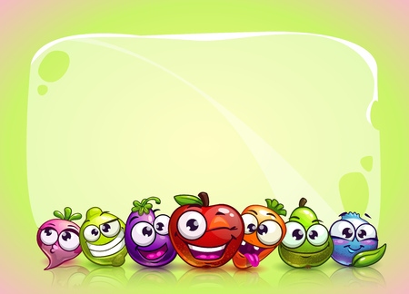 Funny vector bannerのイラスト素材