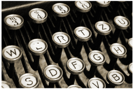 old typewriter - closeupの写真素材