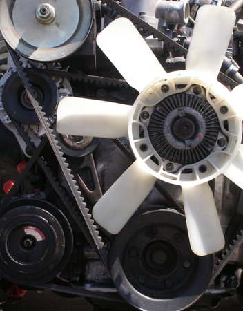 car engine close-upの写真素材