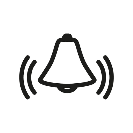 Vector Bell Icon Symbol. Simple icon.のイラスト素材