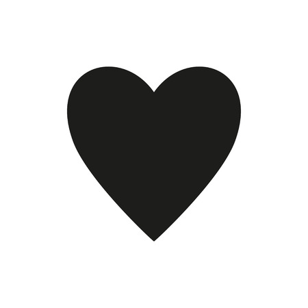 Heart simple Icon isolate Vector. EPS 10のイラスト素材