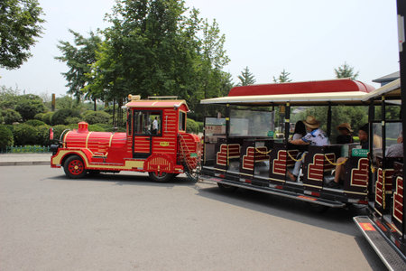 red little trainのeditorial素材