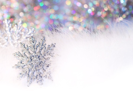 new year or christmas snowflake backgroundの写真素材