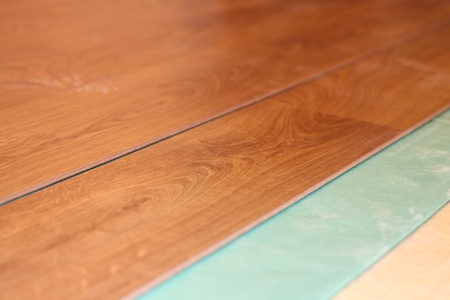 flooring laminate on substrateの写真素材