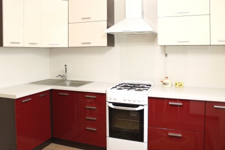 Domestic Kitchen interior designの写真素材