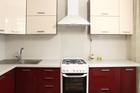 Domestic Kitchen interior designの写真素材