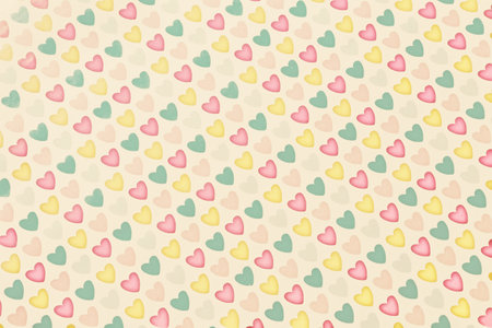 background colored hearts, Many colored hearts, background, texture in the heart