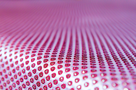 texture of the fabric, side, background of fabric in the highlight. lilac colorの写真素材