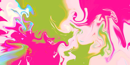 Pink and green abstract background. Wavy surface. Background for interior, promotions, season sale....
