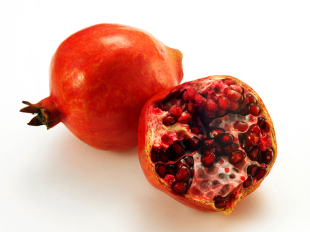 Close up of fruit-Pomegranateの写真素材