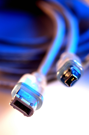 Computer cablesの写真素材