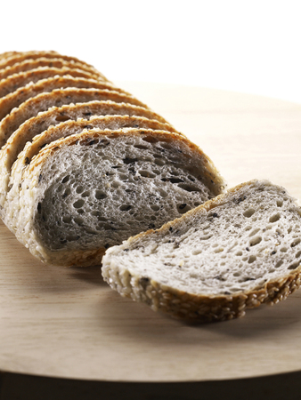 Slices of wholemeal breadの写真素材