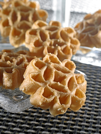 Flowery cookies for festivalsの写真素材