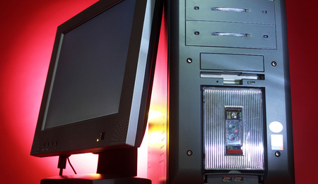 Computer desktopの写真素材