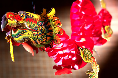 Paper dragonの写真素材