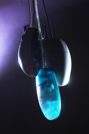 Studio shot of computer mouseの写真素材
