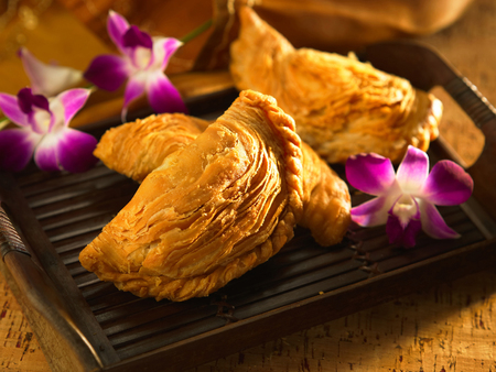 Malaysia food-Curry puffの写真素材