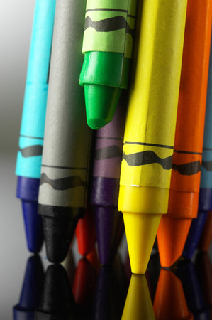 Colourful crayonsの写真素材