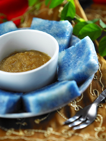 Nyonya kueh - pulut tai taiの写真素材