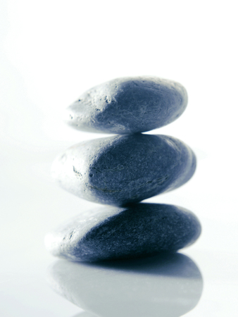 A stack of pebblesの写真素材