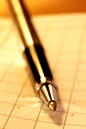 Pen and paperの写真素材