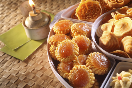 raya mood of the cookies and oil lampの写真素材