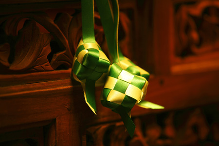 mood shot of decoration ketupatの写真素材