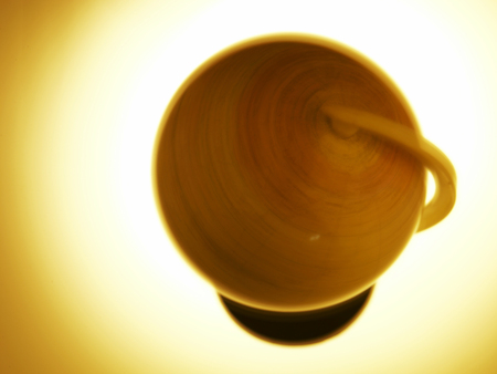 Top view of globeの写真素材