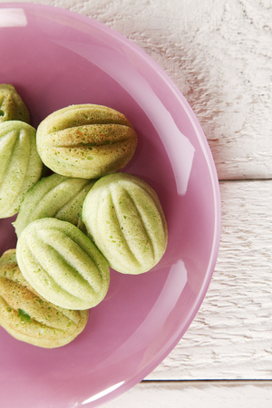 Top view malaysia traditional food kueh caraの写真素材