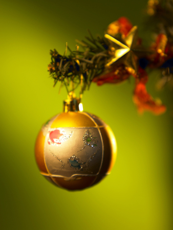 decorative item, ball on the christmas treeの写真素材
