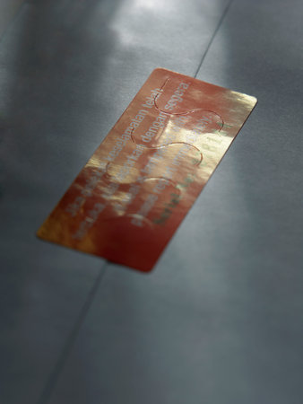 close up of security seal on envelope