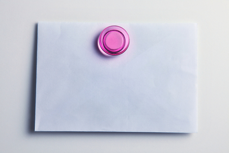 blank envelope with magnet on itの写真素材
