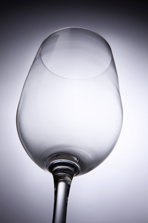 Empty wine glass on the background.の写真素材