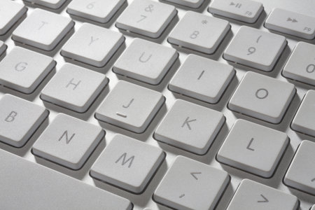 close up of the key board