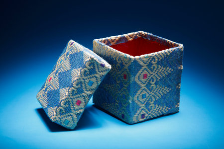 asian style of gift boxの写真素材