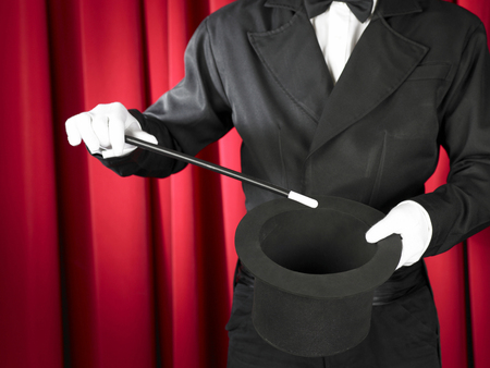 Magic: Performing a Magic Trickの写真素材