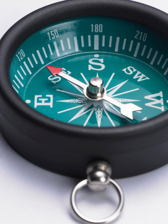 Close up of compass