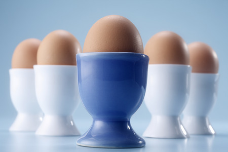 stock image of the egg on the eggcupの写真素材