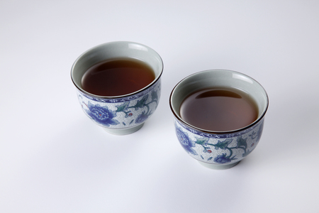 stock image of the oriental tea cupの写真素材
