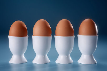stock image of the egg on the eggcup