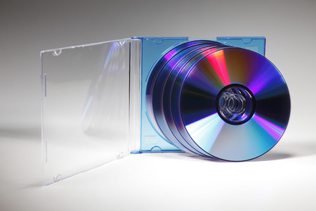 Blank CD Jewel Case. Fill it in with your own graphic.の写真素材
