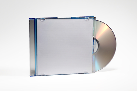 Blank CD Jewel Case. Fill it in with your own graphic.の写真素材