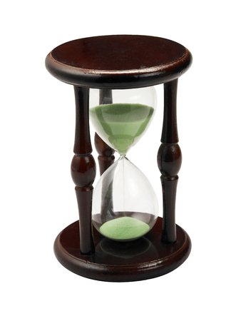 Hourglass isolated on white background.の写真素材
