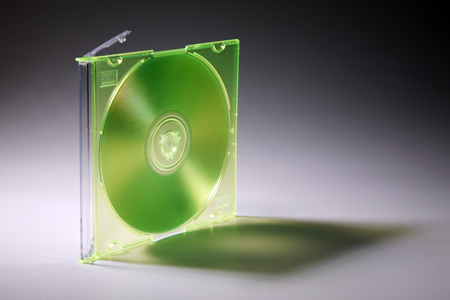 Blank CD Jewel Case. Fill it in with your own graphic.の写真素材