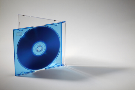 Blank CD Jewel Case. Fill it in with your own graphic.の写真素材