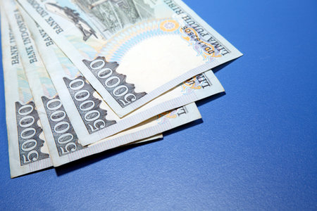 stock image of the bank note of indonesia