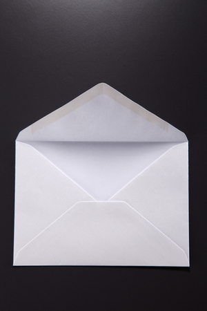 Opened envelope isolated on the background.の写真素材