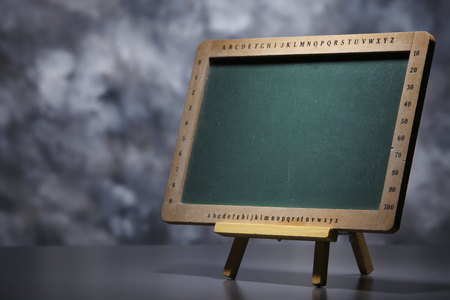 Blackboard isolated on the black background.の写真素材