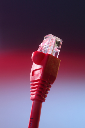 close up of the network cableの写真素材