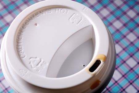 paper cup on the table topの写真素材